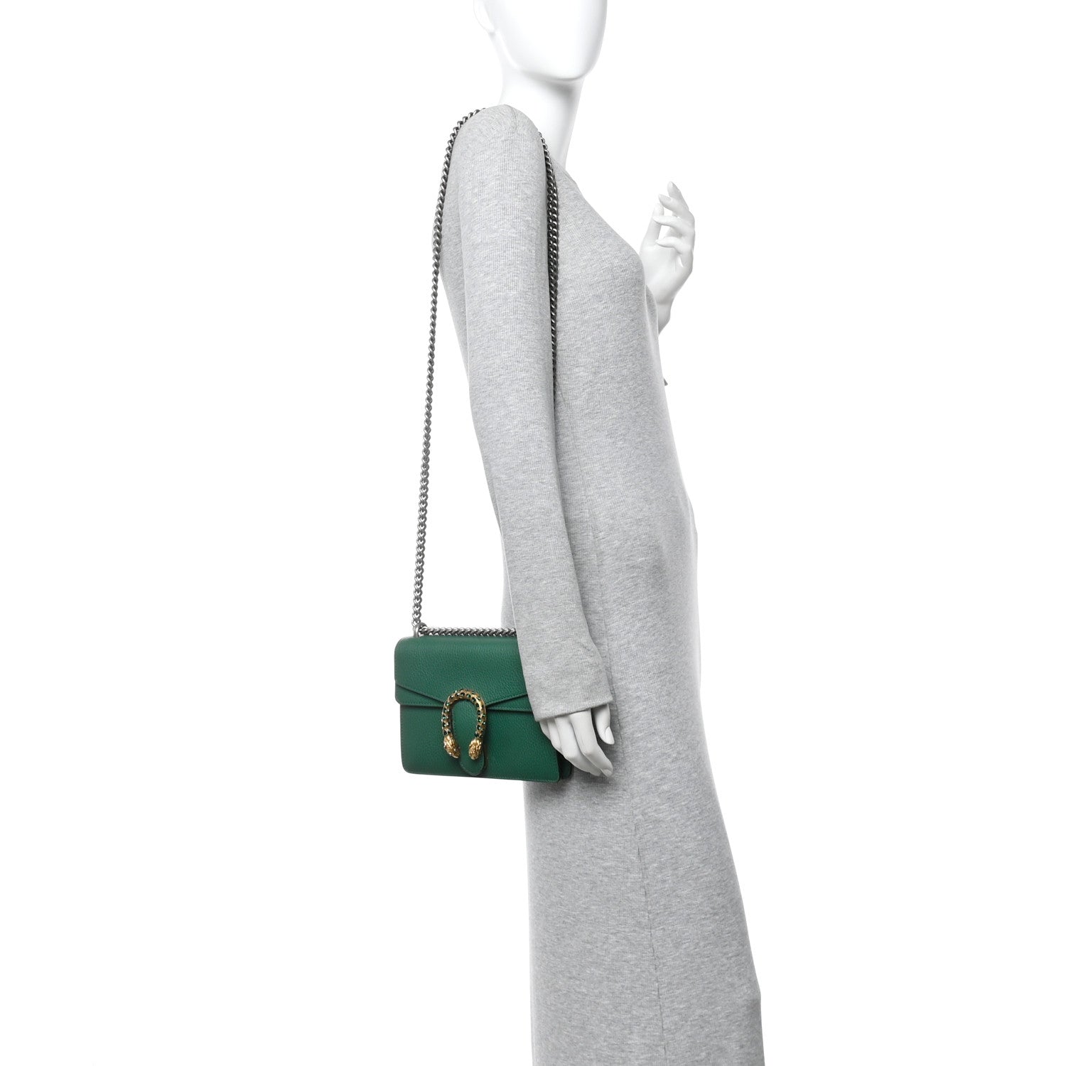 Gucci Calfskin Mini Dionysus Shoulder Bag Emerald 2 of 10