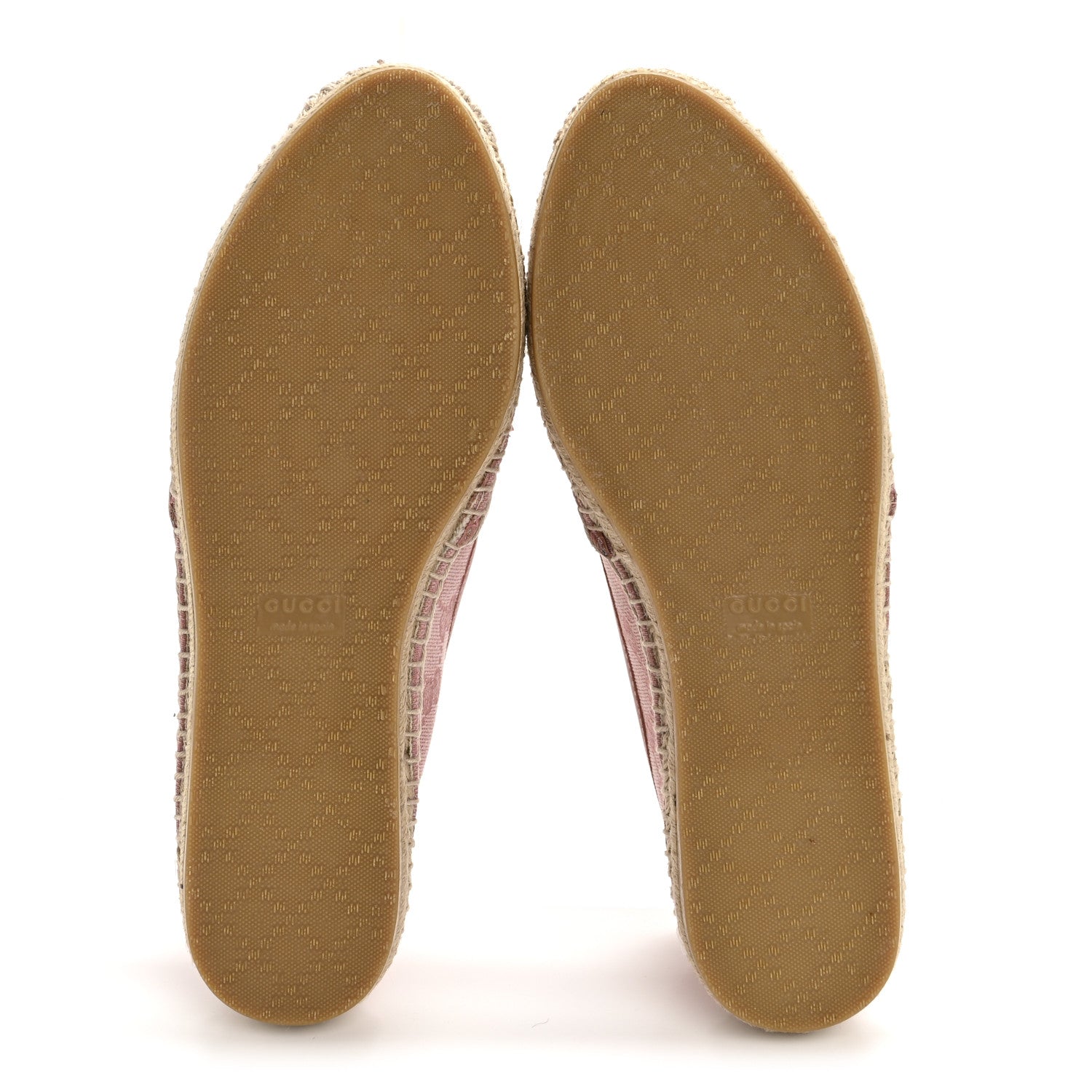 Gucci Monogram Espadrilles 37.5 Soft Pink 6 of 11