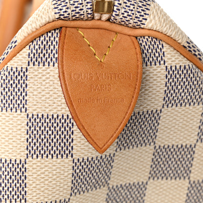 Louis Vuitton Damier Azur Speedy 30 6 of 10