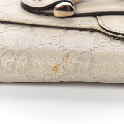 Gucci Guccissima Horsebit Continental Wallet Ivory 9 of 12