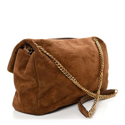 Saint Laurent Suede Large Calypso Caramel Cognac 3 of 11