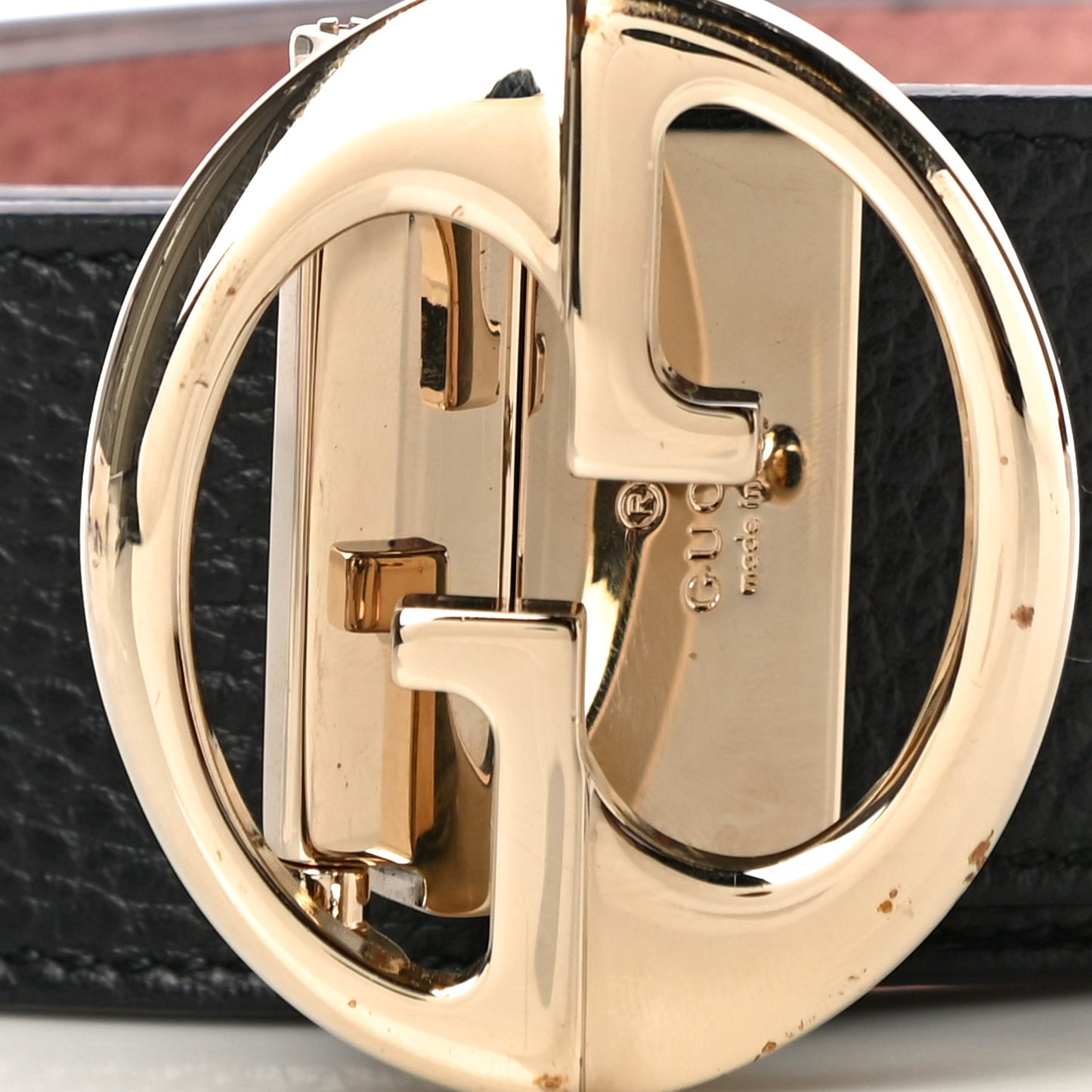 Calfskin 1973 Reversible Belt 95 38 Black Pink