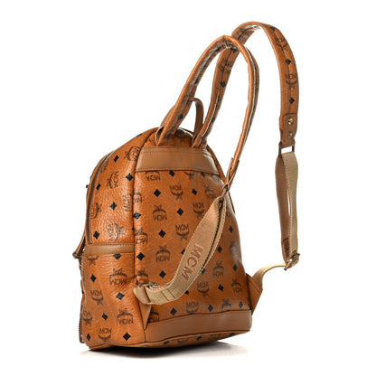 MCM Visetos Studded Small Dual Stark Backpack Cognac 2 of 8