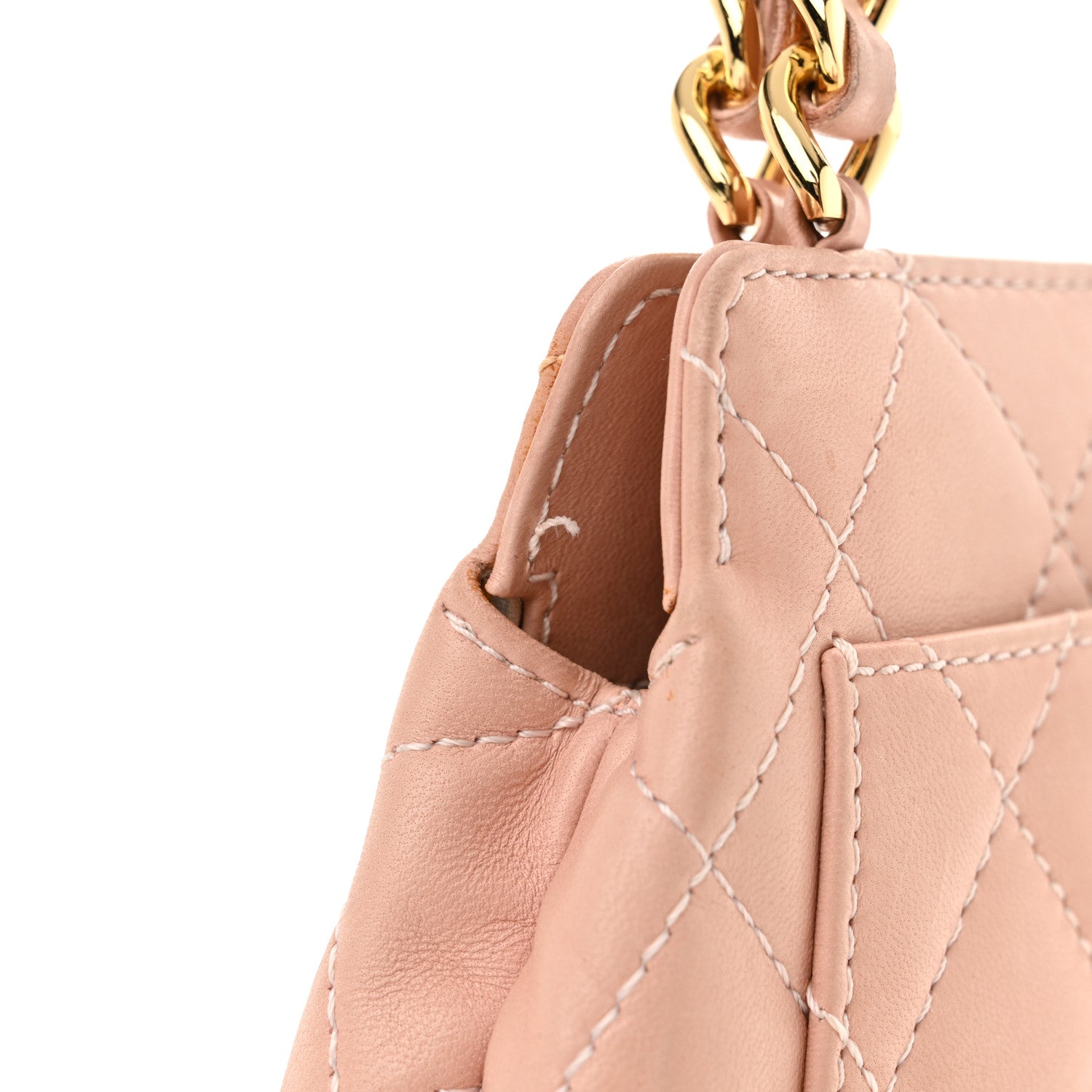 Chanel Lambskin Quilted Mini Evening Bag Pink 11 of 14