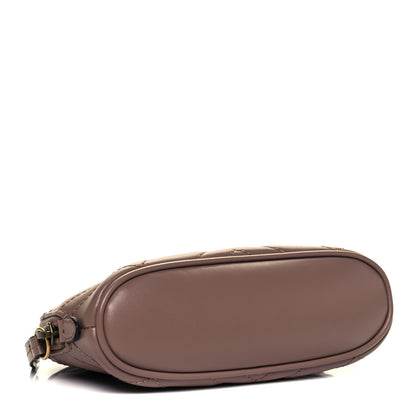 Gucci Calfskin Matelasse GG Marmont Pouch Cosmetic Case Porcelain Rose 4 of 10