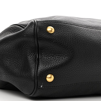Prada Vitello Daino Tote Black 8 of 9