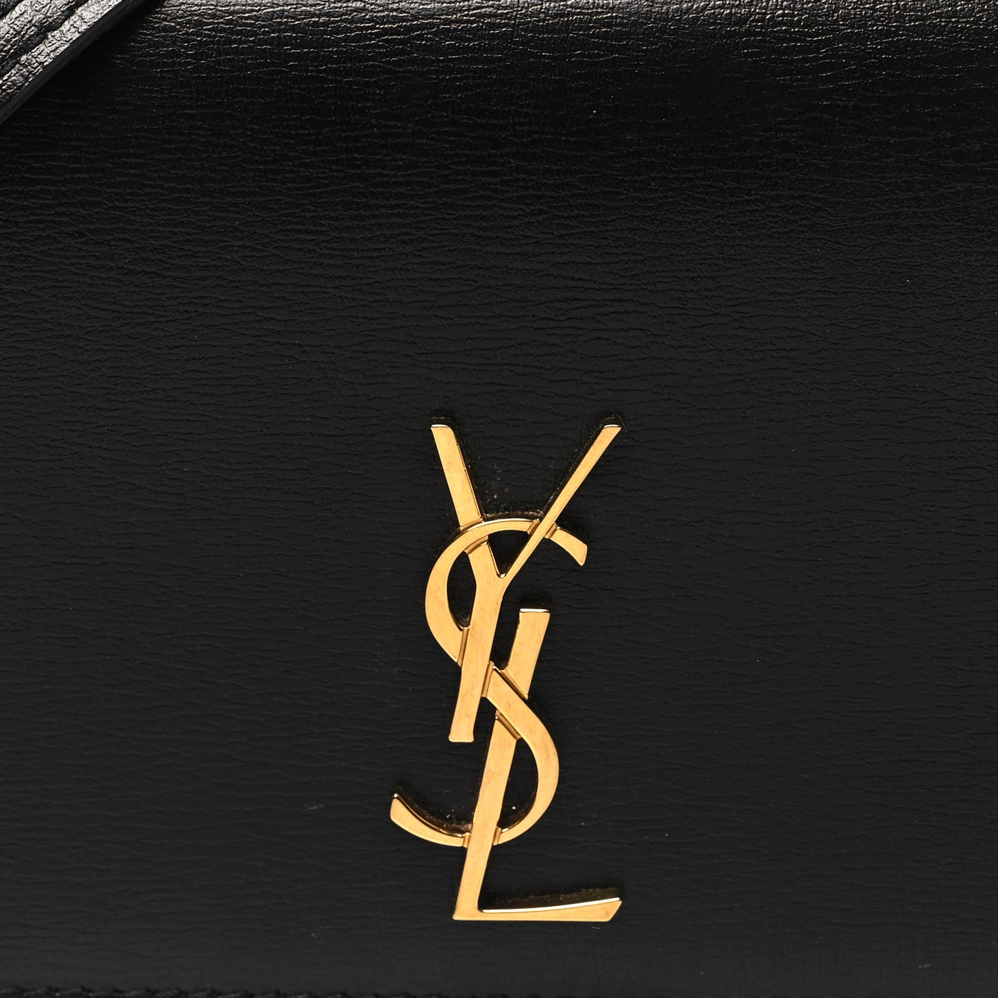Grained Calfskin Monogram Phone Holder Crossbody Black
