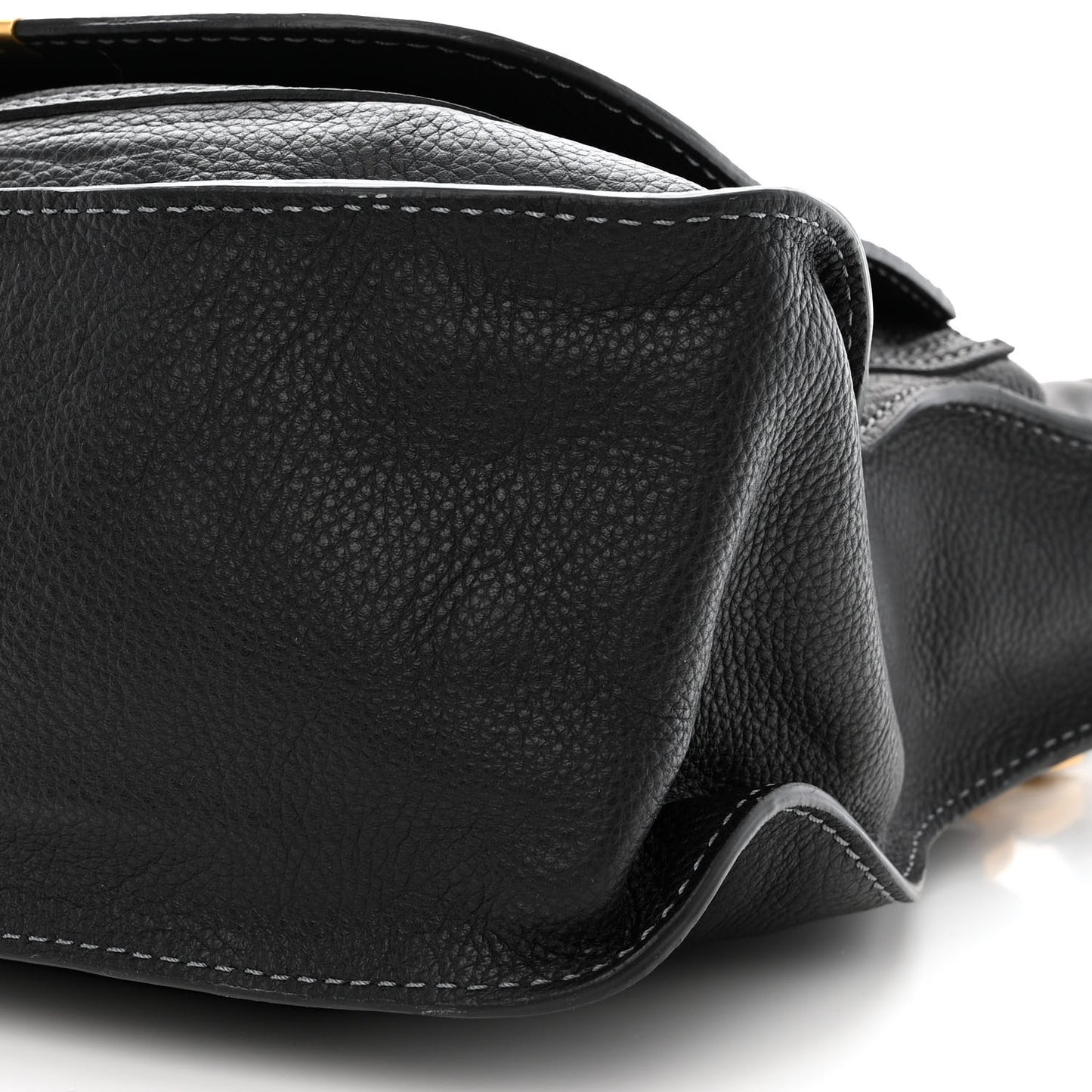 Calfskin Medium Marcie Satchel Black