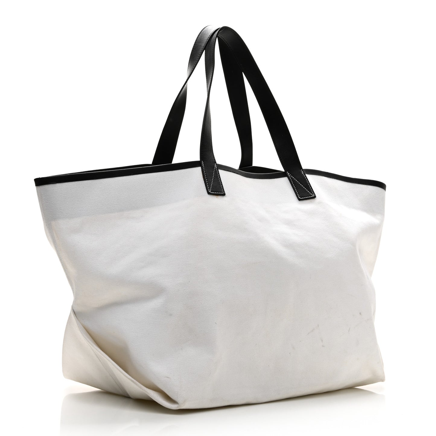 Textile Medium Made In Tote White Black