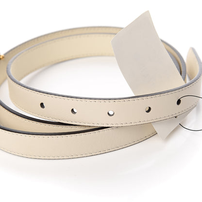 Gucci Calfskin Double G 20mm Belt 105 42 Mystic White 5 of 8
