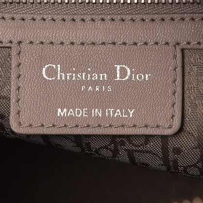 Christian Dior Lambskin Cannage Large Lady Dior Light Grey 8 of 8