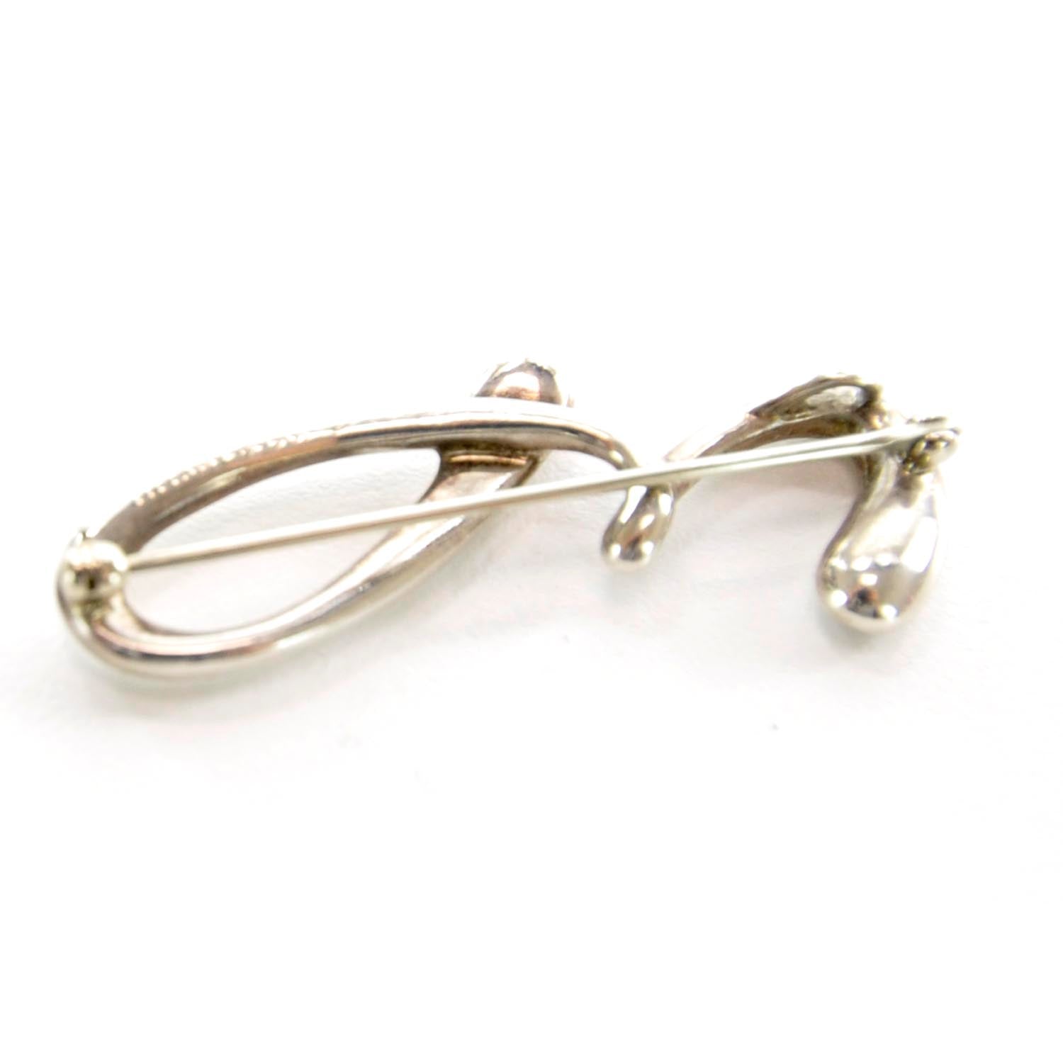 Tiffany Sterling Silver Elsa Peretti Initial Pin Z 4 of 5