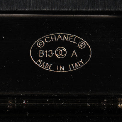 Chanel Resin Crystal Feather CC Cuff Black 5 of 6