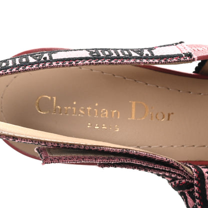 Christian Dior Canvas Embroidered Florilegio J'Adior Slingback 65mm Pumps 38 White Multicolor 7 of 10