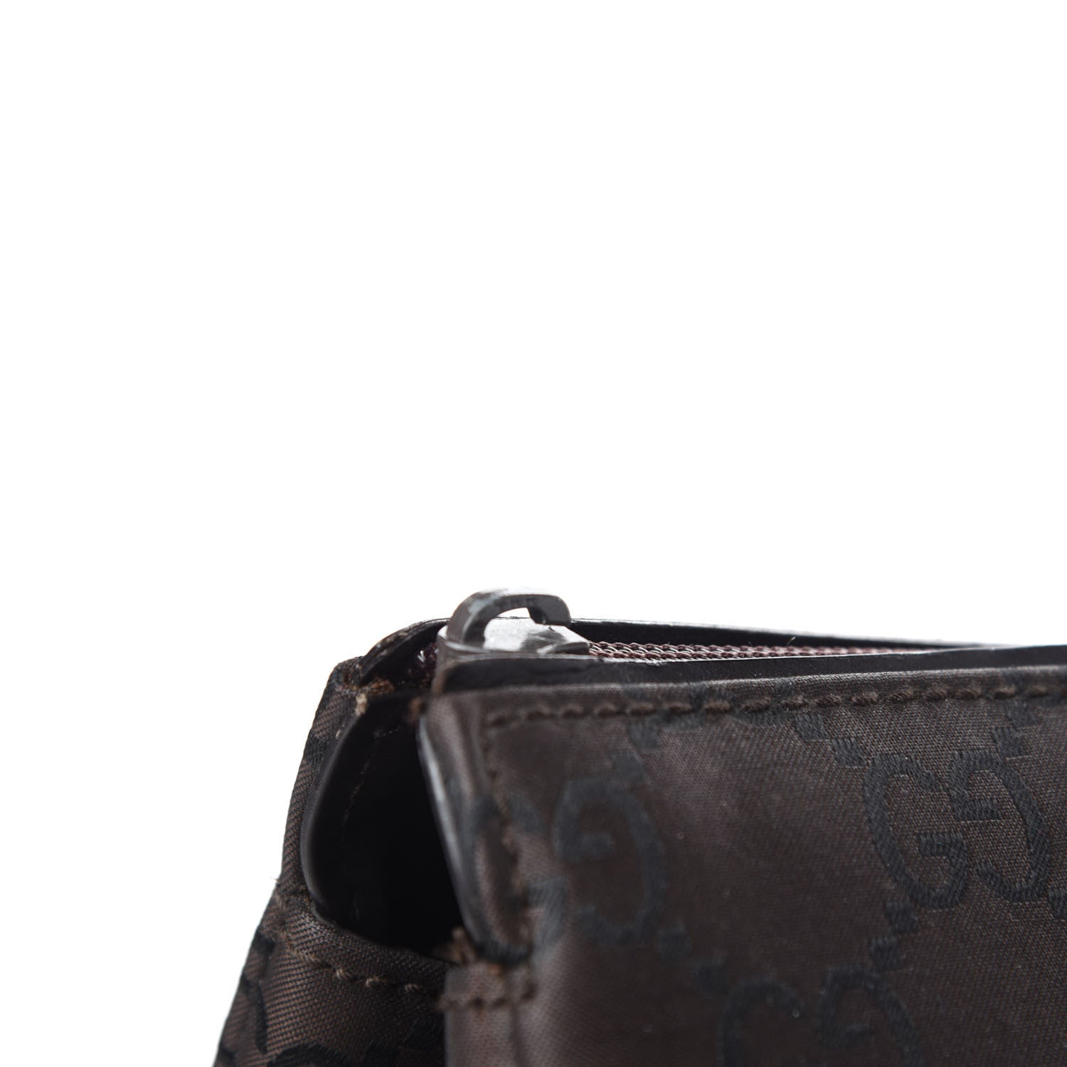 Gucci Nylon Monogram Travel Bag Dark Brown 7 of 10