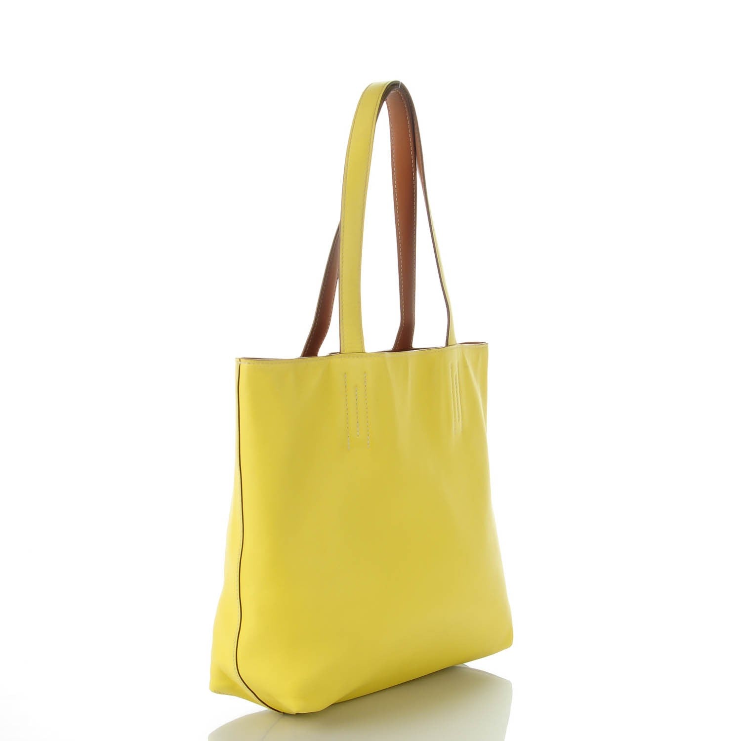 Hermes Sikkim Double Sens 30 Reversible Tote Soufre Cannelle 3 of 10