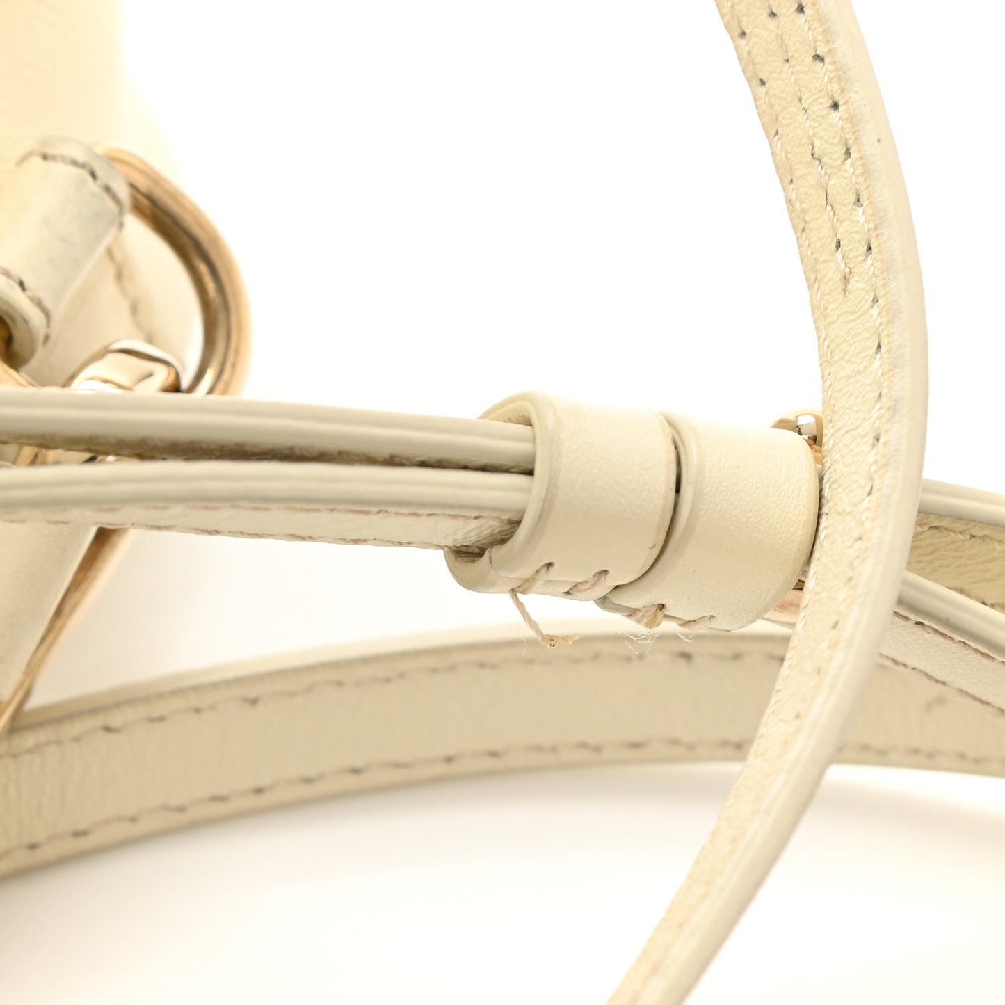 Calfskin Quilted Mini Faye Backpack Natural White