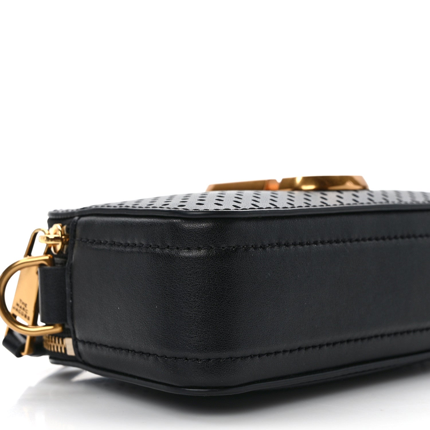 Marc Jacobs Perforated Calfskin Small Snapshot Camera Bag Black 10 of 11