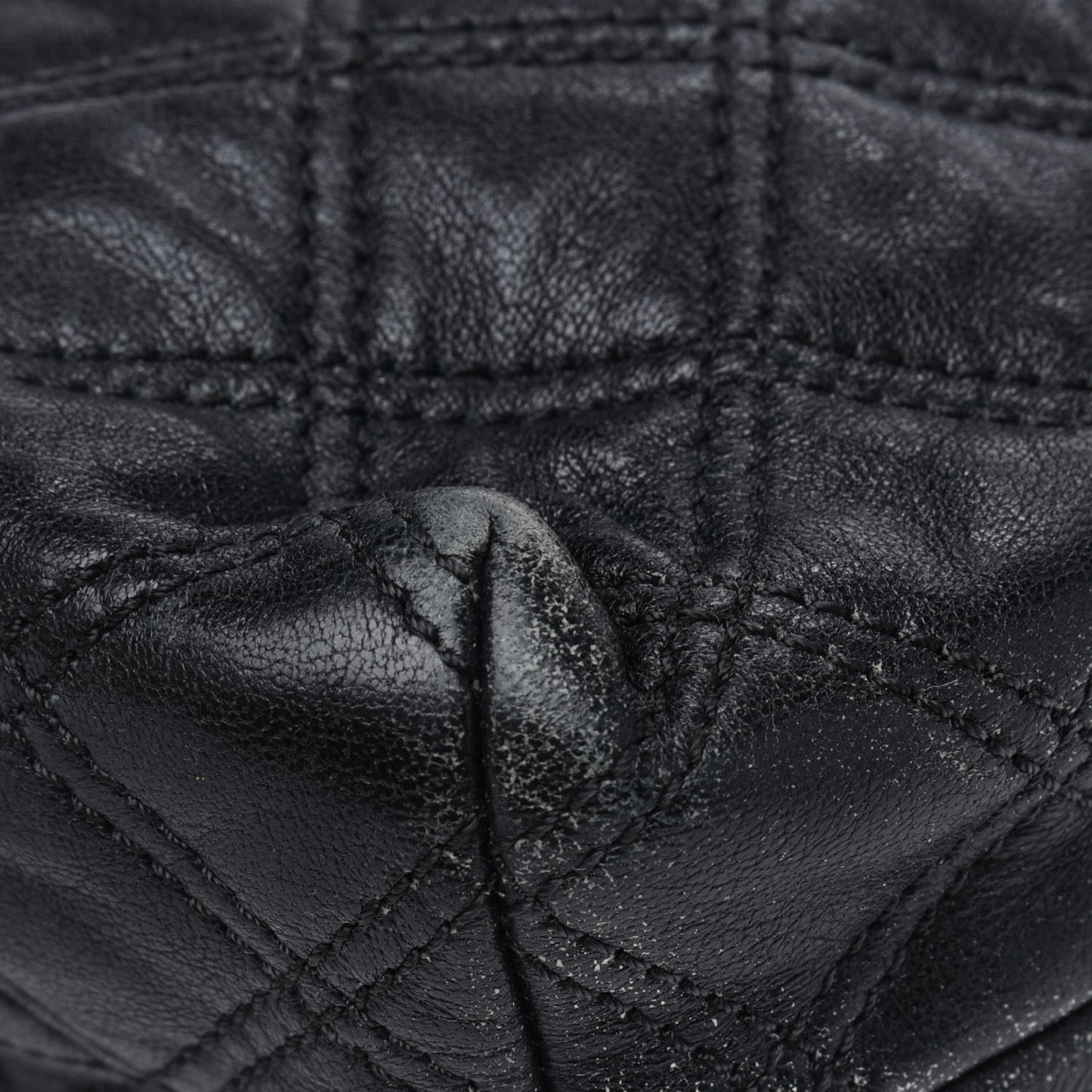 Lambskin Quilted Large Baroque Single Flap Bag Black