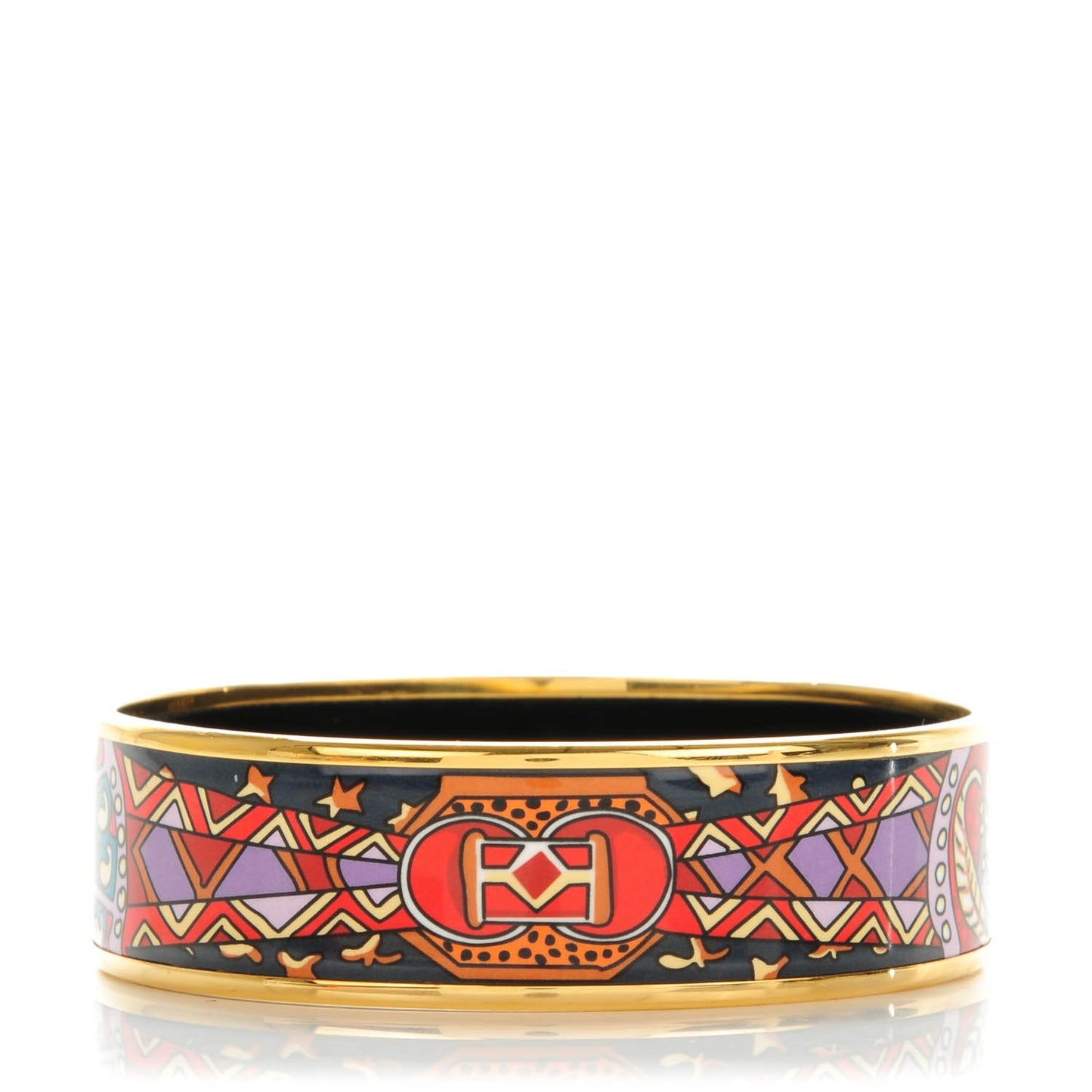 Enamel Printed Wide Bracelet 70