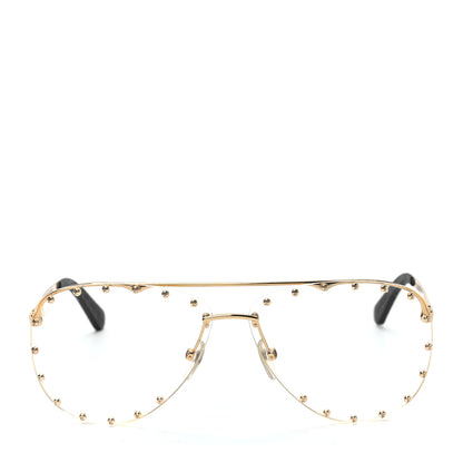 Louis Vuitton Metal The Party Aviator Sunglasses Z0997W Gold 2 of 6