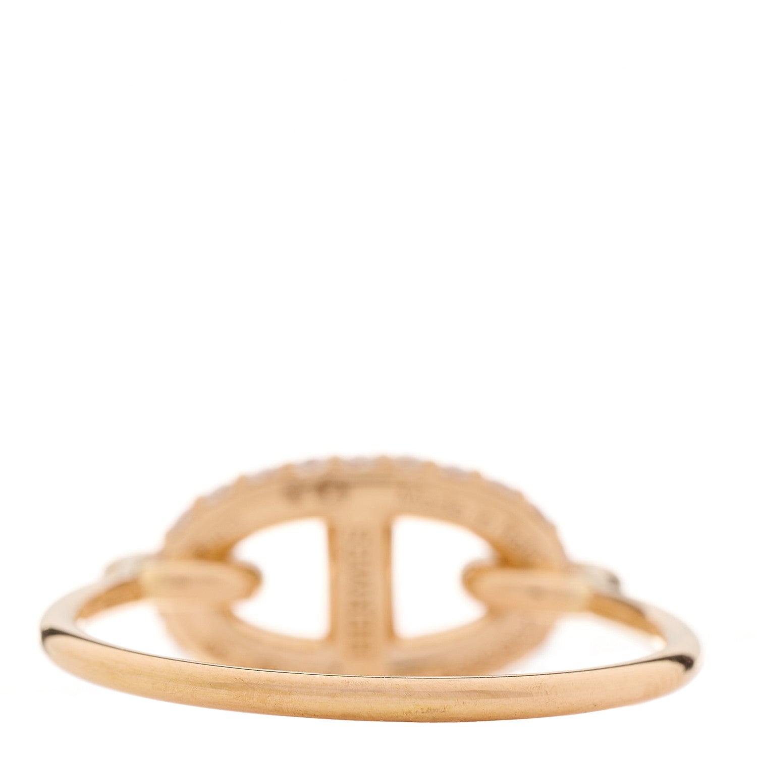 Hermes 18K Rose Gold Diamond Farandole Ring 58 8.5 3 of 6
