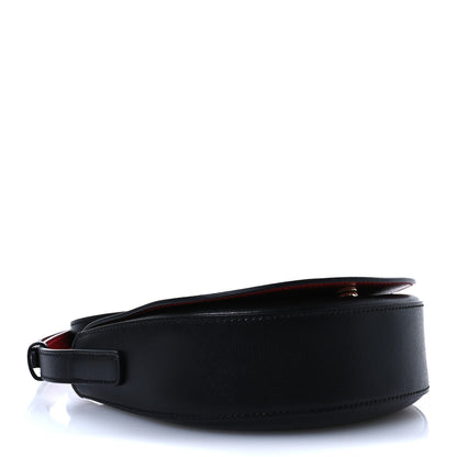 Salvatore Ferragamo Calfskin Gancio City Saddle Bag Black 3 of 8