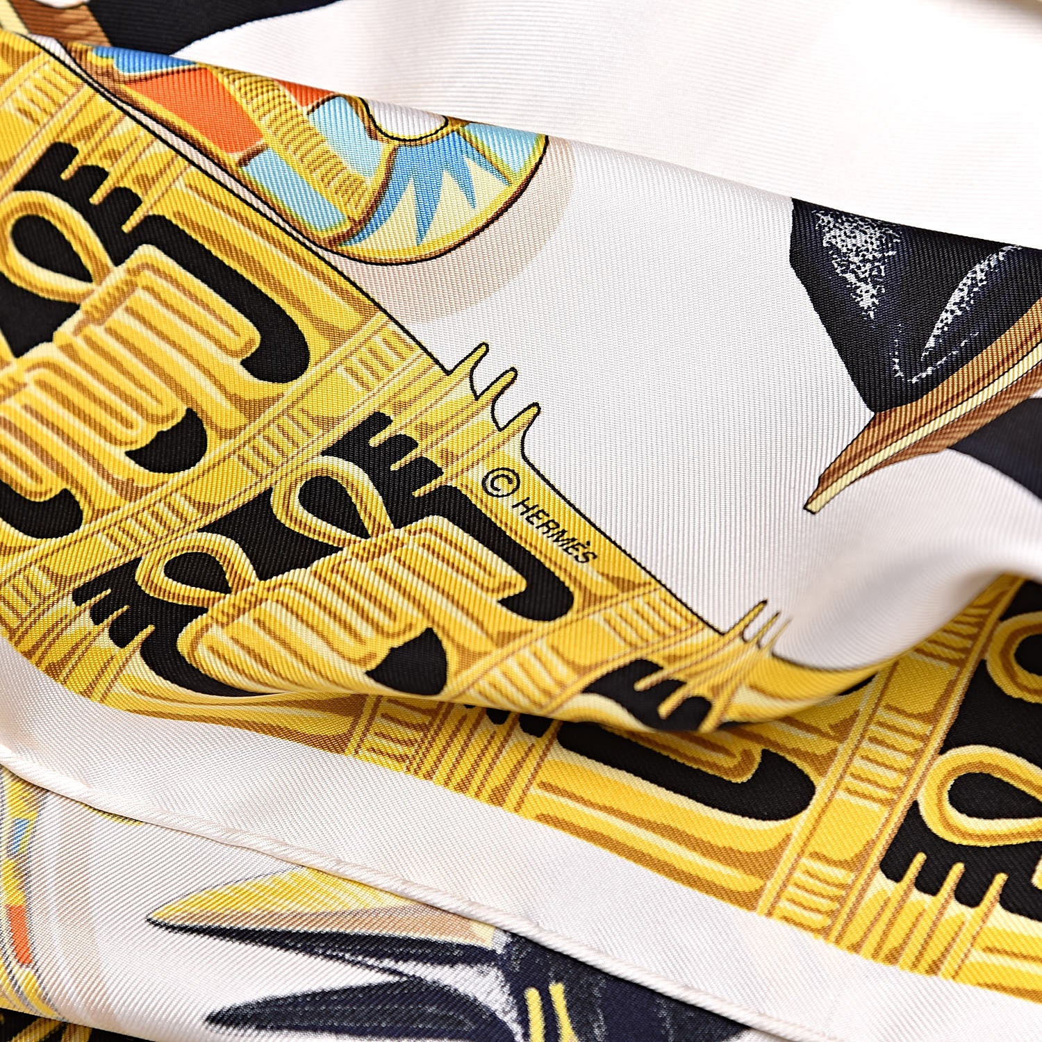 Hermes Silk Tutankhamun Scarf 90 4 of 7