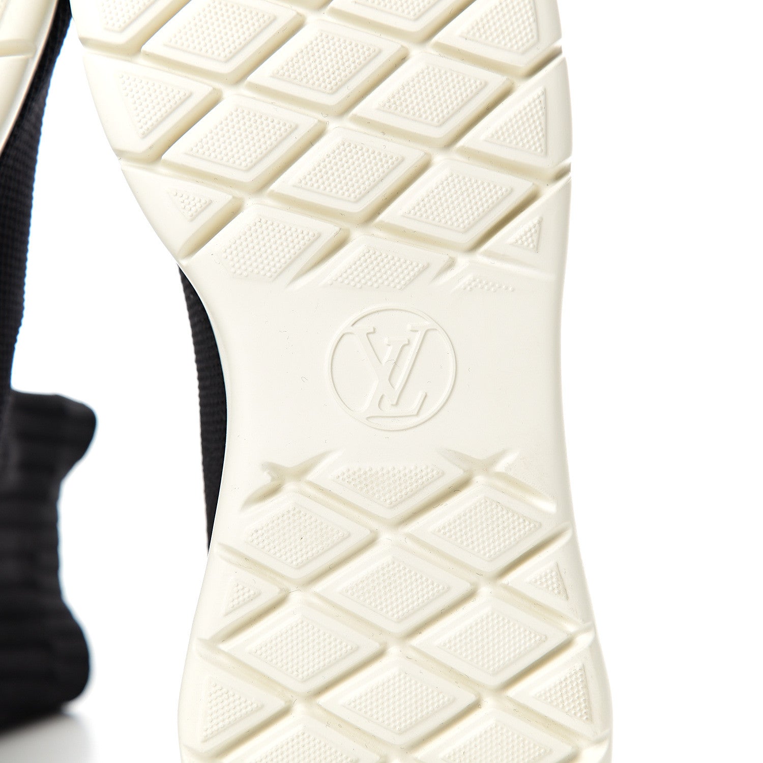 Louis Vuitton Stretch Fabric LV Black Heart Sock Sneaker 39 Black 7 of 8
