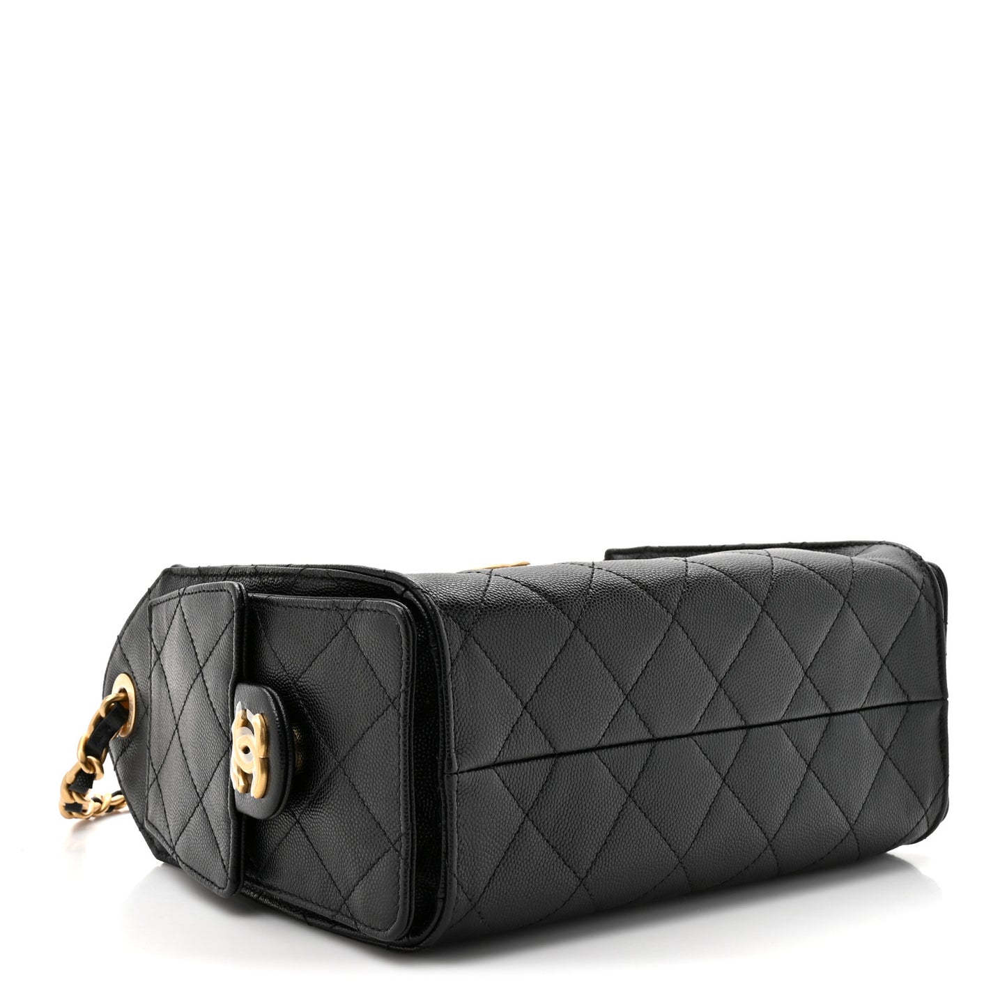 Caviar Quilted Mini Chanel 25 Handbag Black