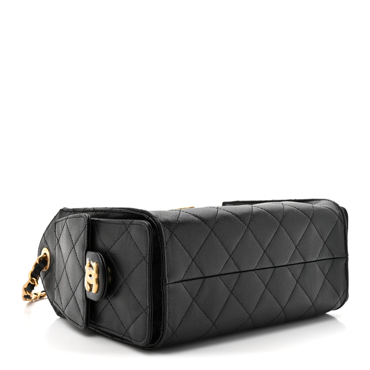 Chanel Caviar Quilted Mini Chanel 25 Handbag Black 4 of 10
