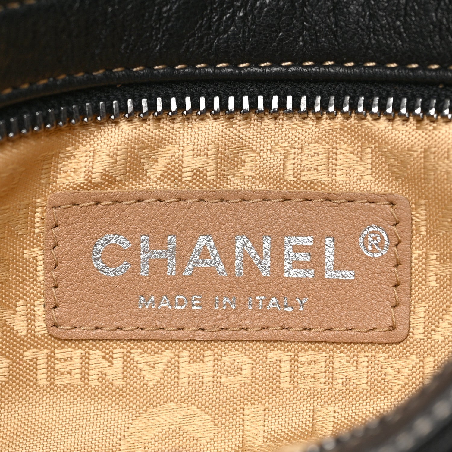 Chanel Lambskin Surpique Stitch Pochette Black 5 of 8