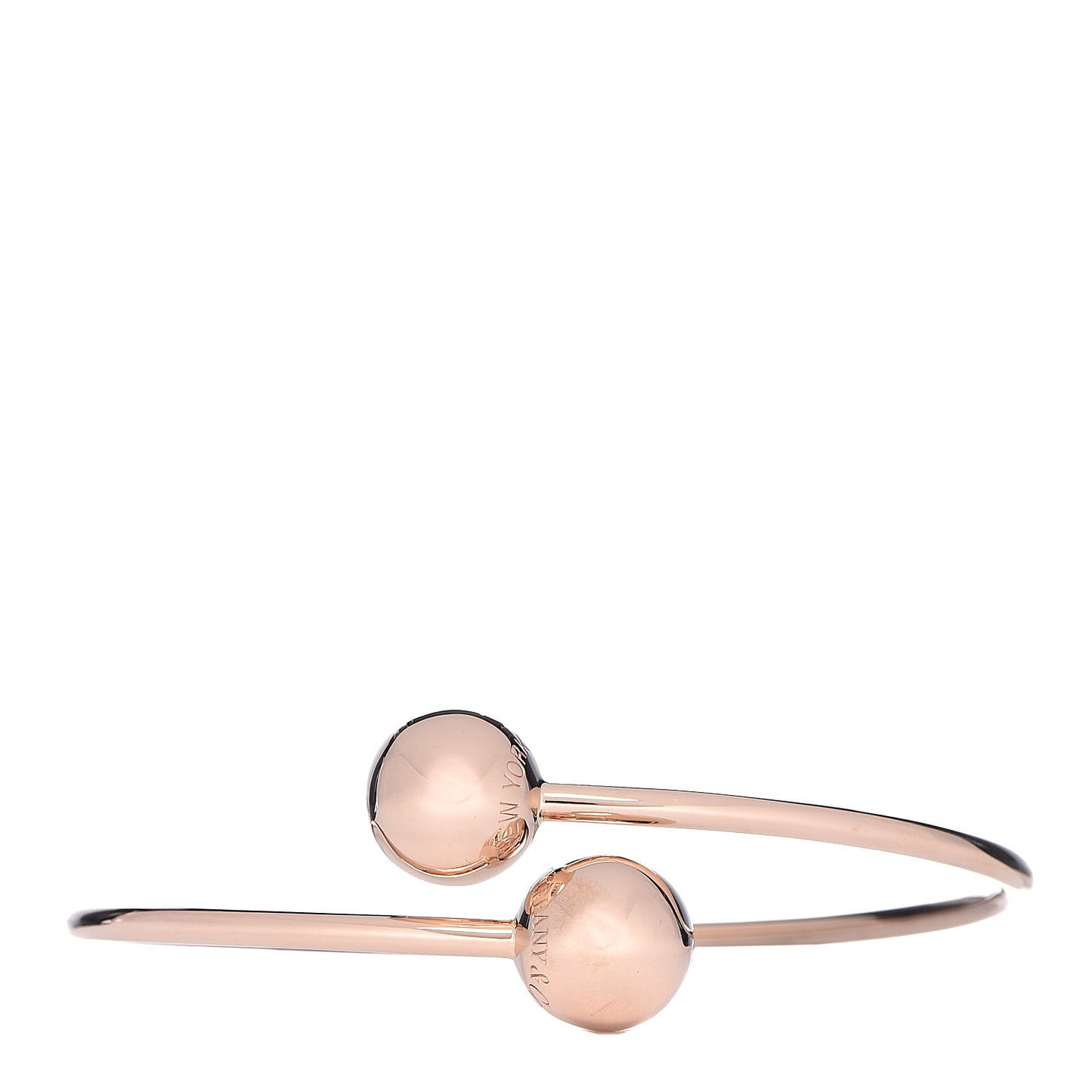 18K Rose Gold 11mm HardWear Ball Bypass Bracelet