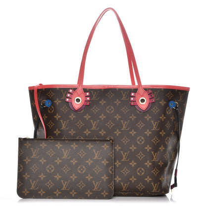 Louis Vuitton Monogram Totem Neo Neverfull MM Flamingo 1 of 8