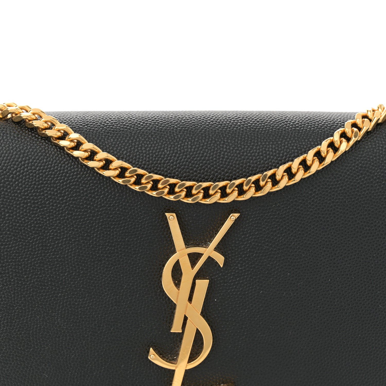Saint Laurent Grain De Poudre Small Monogram Kate Satchel Black 8 of 11