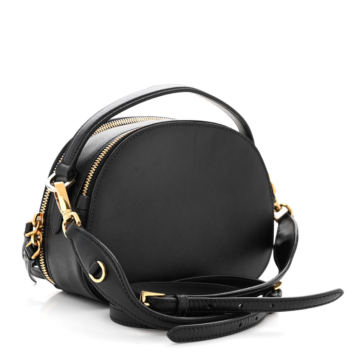 Prada Saffiano Lux Heart & Flower Odette Crossbody Black Red 3 of 10