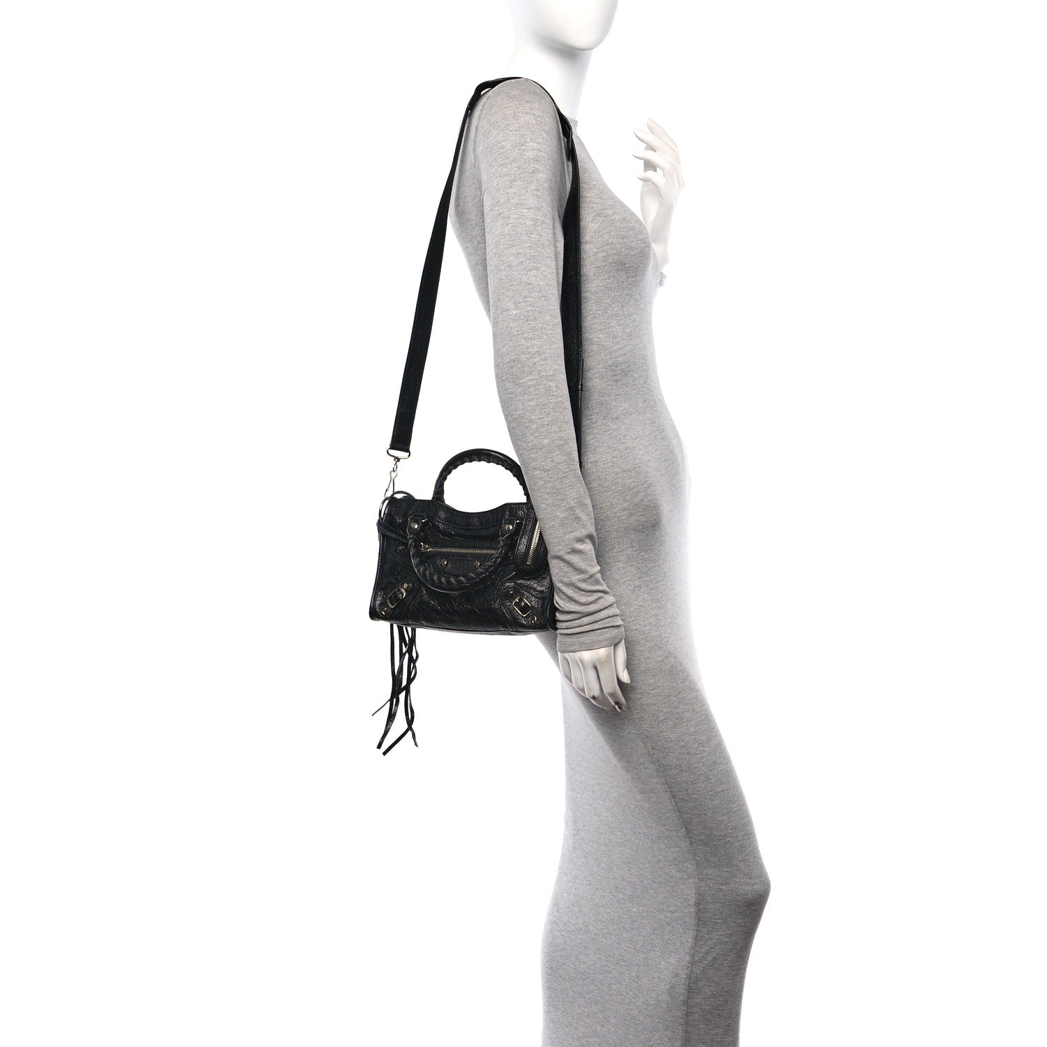 Balenciaga Agneau Classic Silver Hardware Mini City Black 2 of 11