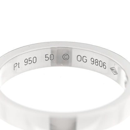 Cartier Platinum Diamond 3mm C De Cartier Wedding Band Ring 50 5.25 4 of 4