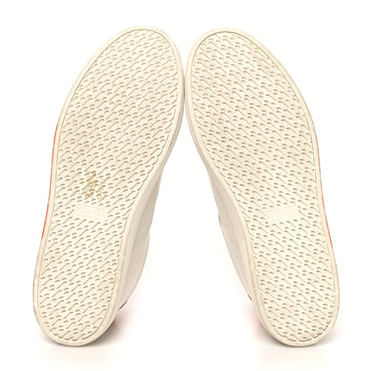 Hermes Swift Printed Peinture Fraiche Quicker Sneakers 36.5 White Orange 6 of 12