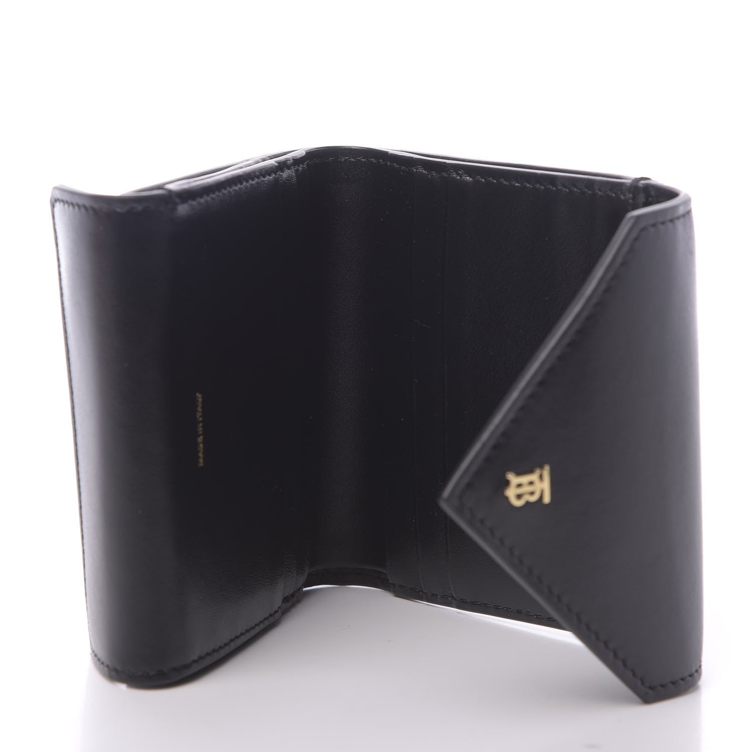 Burberry Lambskin Quilted Check Folding Wallet Black 6 of 12