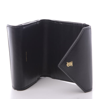Burberry Lambskin Quilted Check Folding Wallet Black 6 of 12
