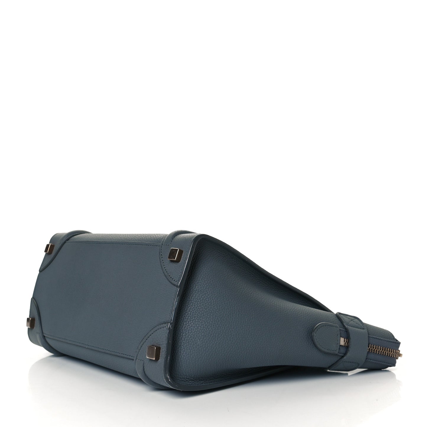 Baby Drummed Calfskin Micro Luggage Kohl