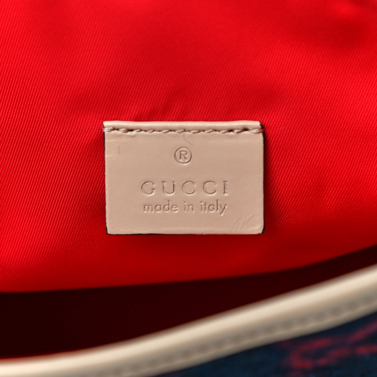 Gucci Wool GG Monogram Children's GG Backpack Blue Red 5 of 10