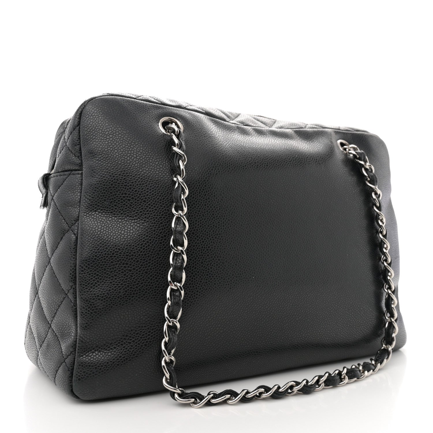 Chanel Caviar Quilted Timeless CC Bowler Bag Black 2 of 10