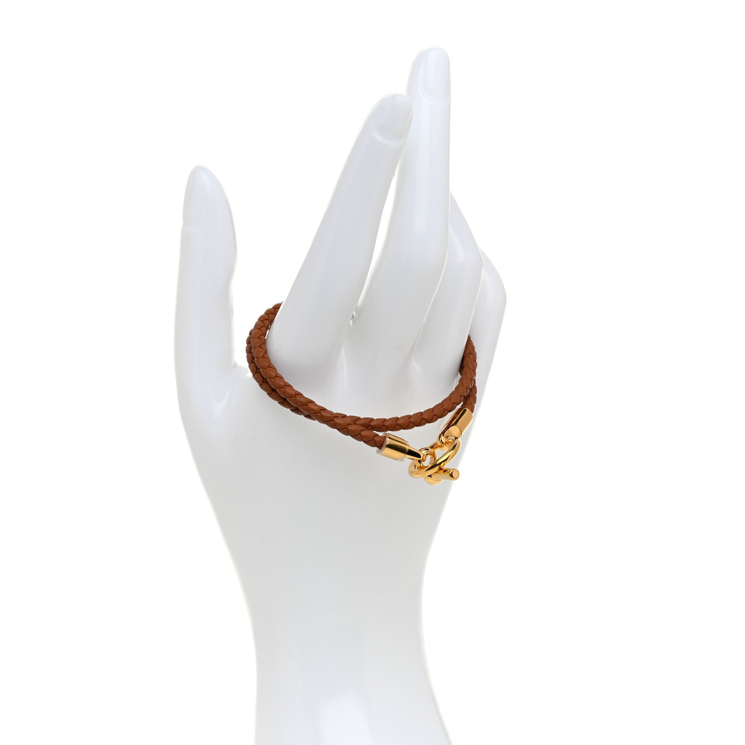 Hermes Swift Glenan Double Tour Bracelet T1 Gold 2 of 6