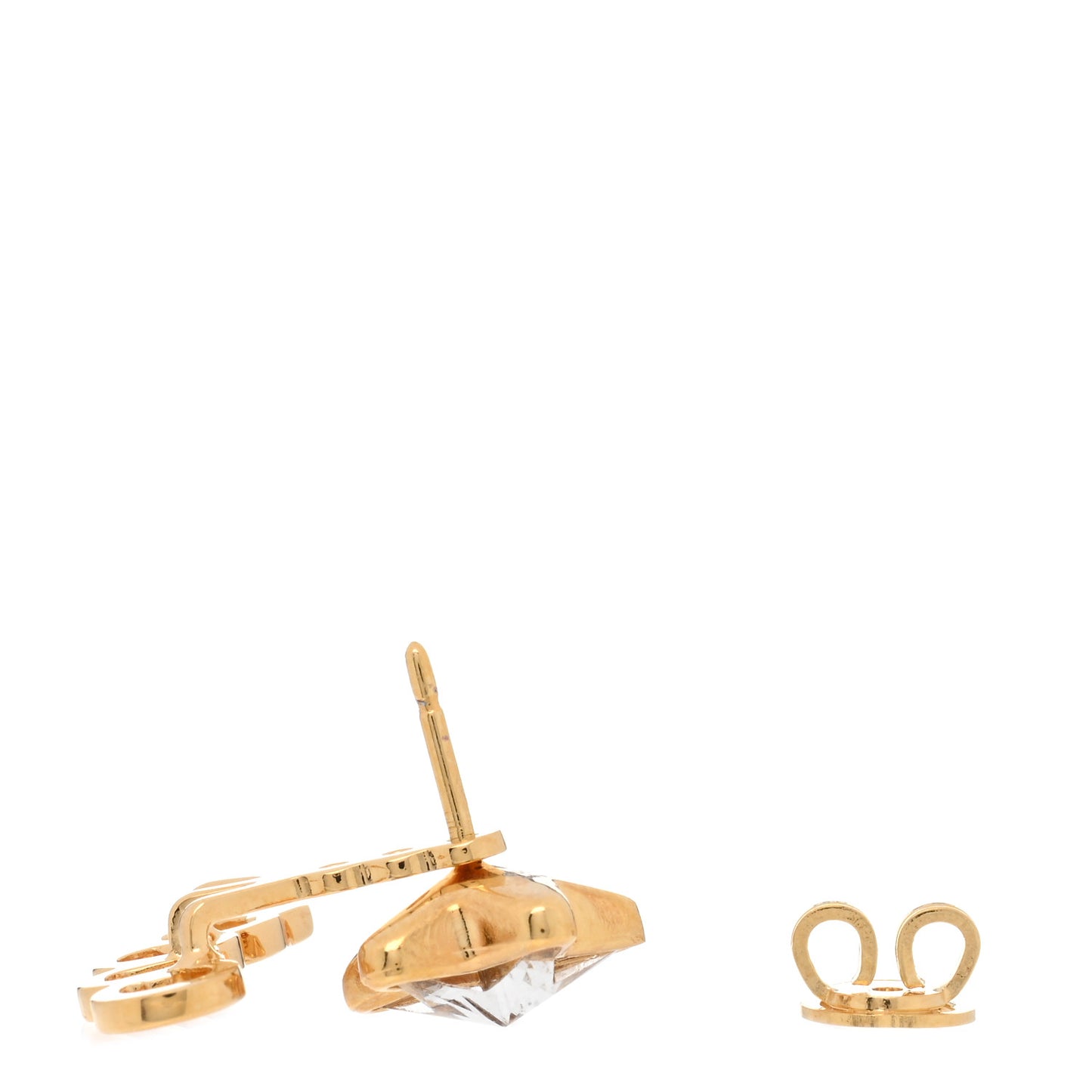 Crystal Star Logo Single Earring Gold