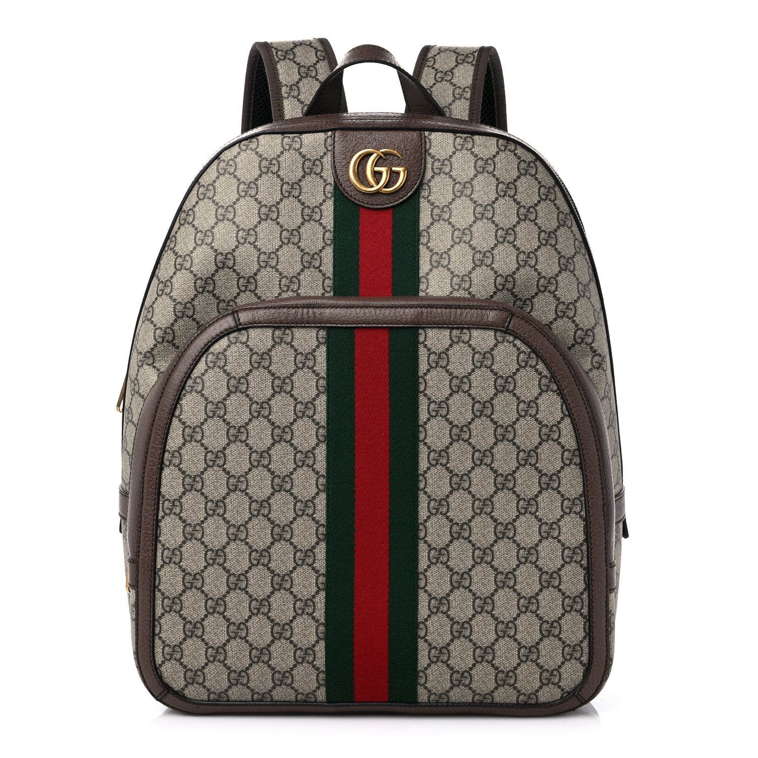 Gucci GG Supreme Monogram Medium Ophidia Day Backpack Brown 1 of 12