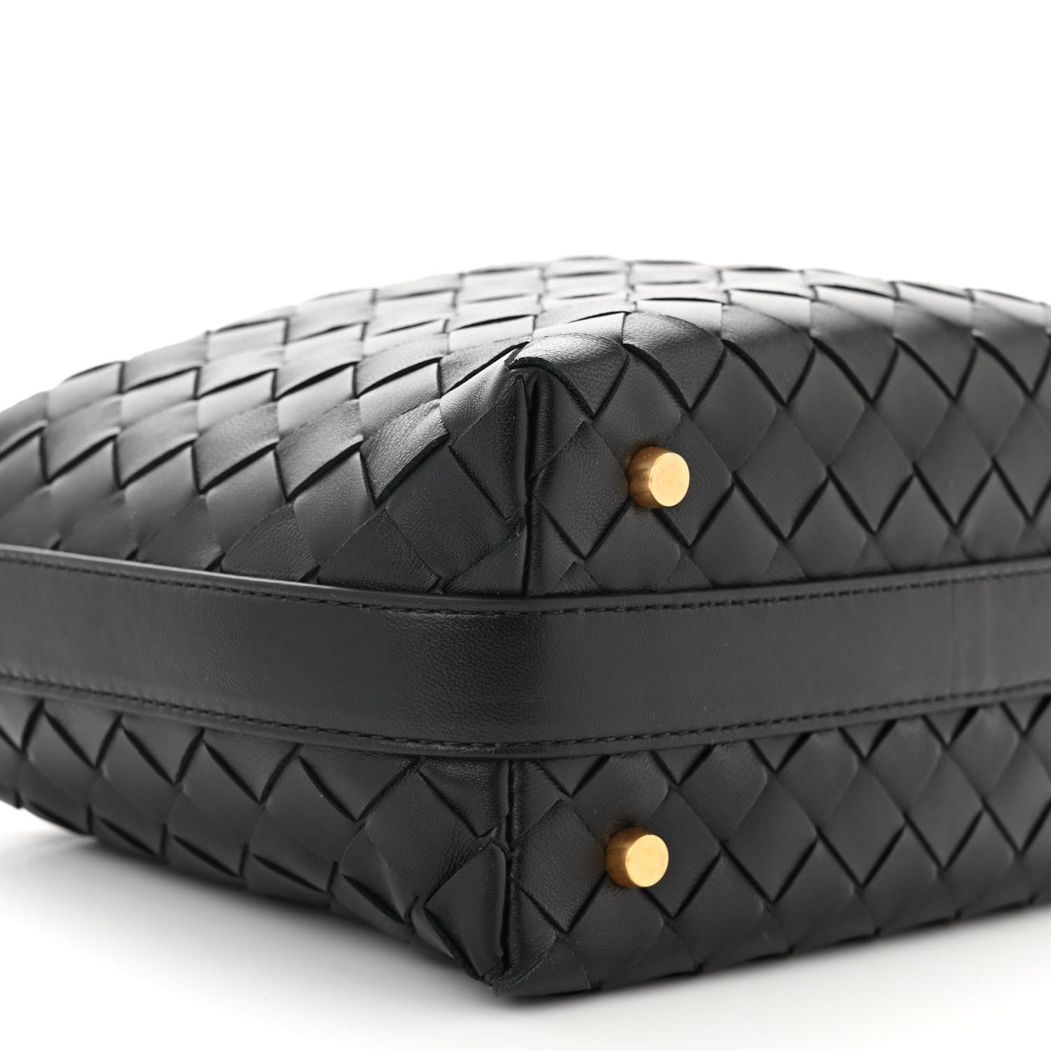 Bottega Veneta Calfskin Nappa Intrecciato Mini Wallace Black 9 of 10