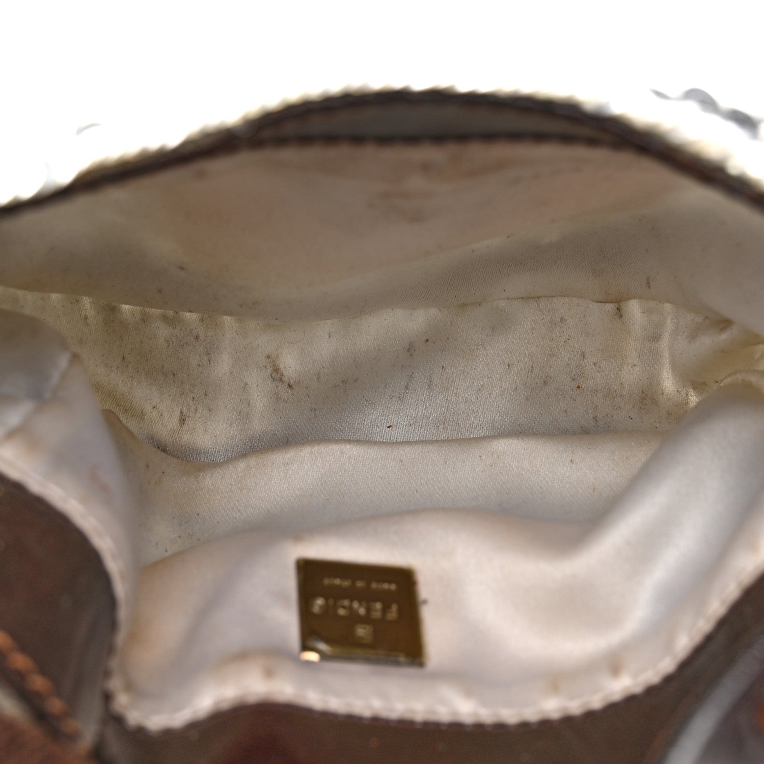Fendi Sequin Paillettes Mini Half Moon Baguette Silver 5 of 15