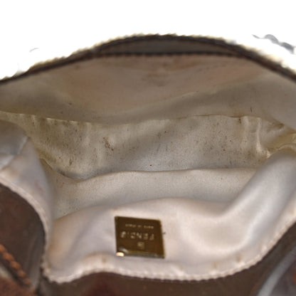 Fendi Sequin Paillettes Mini Half Moon Baguette Silver 5 of 15